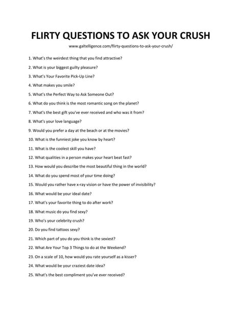100+ Fun and Flirty Questions to Ask Your Crush!.